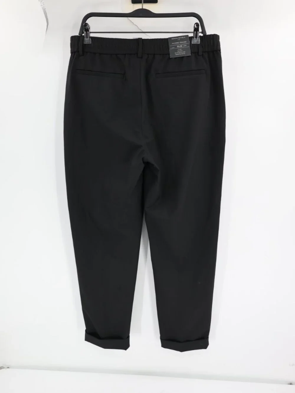 NWT Banana Republic Pants Men's 35 Tapered Fit Tailored Trouser Elastic Waist